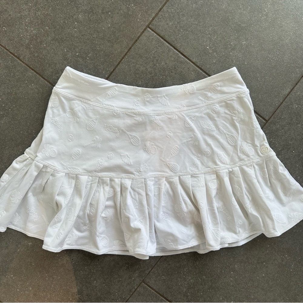 Lilly Pulitzer Luxletic White Tennis Skirt